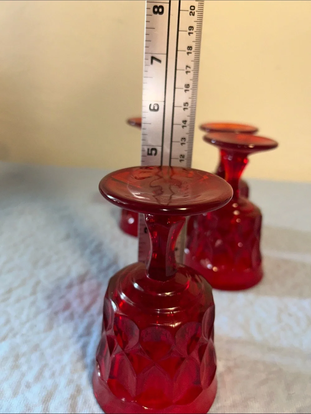 Noritake Perspective-Ruby Red Set of 4 wine Glasses
